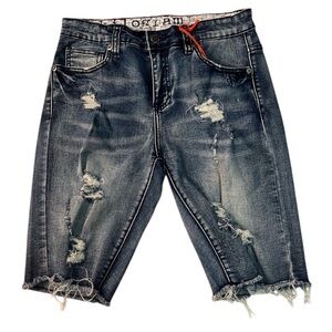 Sz Various kilograms jean shorts light blue